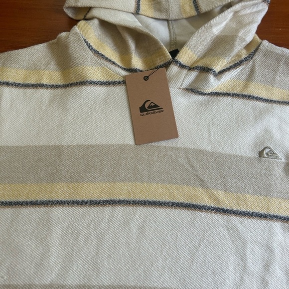 NWT Quick Silver The Great Otway Striped Cotton Hoodie Big Boys XL 18-20 Unisex - Picture 6 of 13